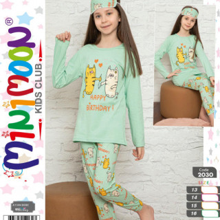 Підлітковий трикотажний комплект, піжама для дівчинки 15-16 років.