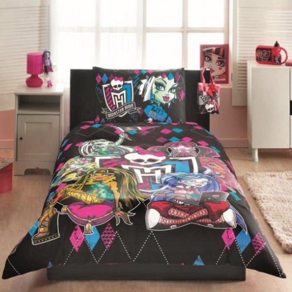 Комплект дитячої постільної білизни TAC Monster High Комплект дитячої постільної білизни TAC Monster High
