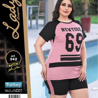 Комплект трикотажний футболка з шортами Батал