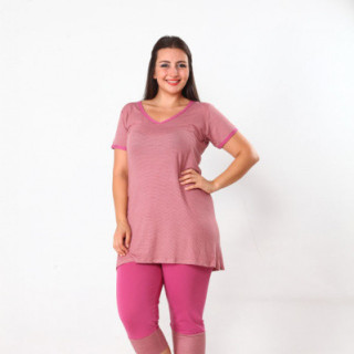 Комплект жіночий із гойдалчаного трикотажу великий розмір