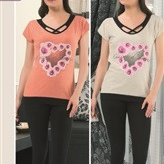 Комплект жіночий із бриджами, колір сірий