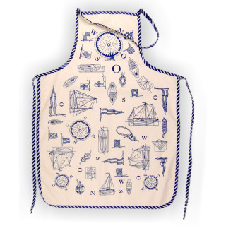 Махровий кухонний фартух Морячок