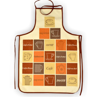 Махровий кухонний фартух Кава