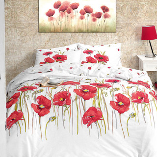 Постільна білизна First choice ranforce євро розмір Bozca Kirmizi