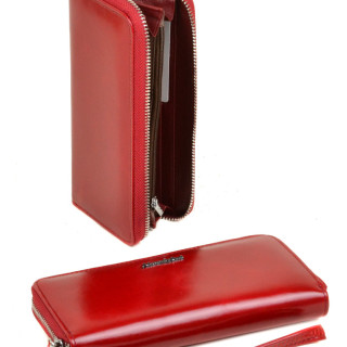 Гаманець жіночий натуральна шкіра, червоний