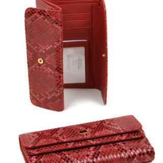 Гаманець жіночий червоний ЗАМШ + натуральна шкіра
