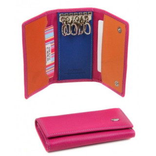 Ключниця жіноча з натуральної шкіри, гаманець-ключниця