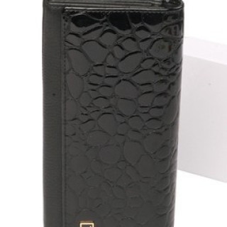 Гаманець жіночий лак + натуральна шкіра