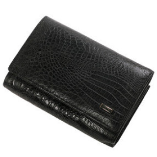 Гаманець жіночий із натуральної елітної шкіри тиснення Крокодил.
