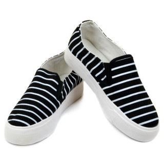 Сліпони жіночі в смужку, чорні 38р.