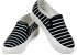 Сліпони жіночі в смужку, чорні 38р.