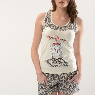 Комплект жіночий із трикотажу майка із шортами