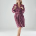 Халат жіночий із капюшоном Nusa ліловий S, M