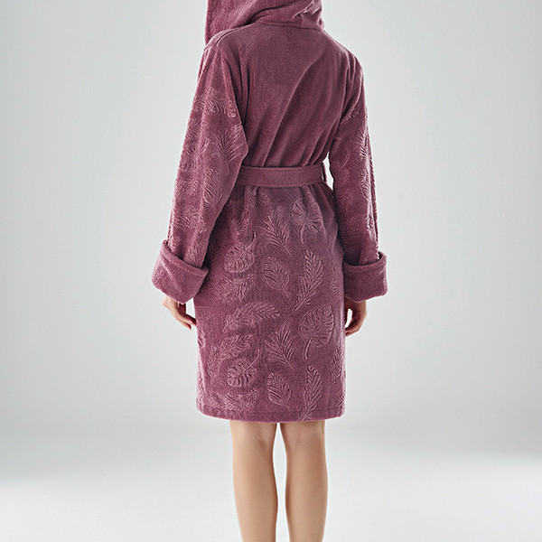 Халат жіночий із капюшоном Nusa ліловий S, M Халат жіночий із капюшоном Nusa ліловий S, M