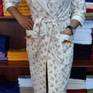 Халат жіночий вафельний бамбуковий, Туреччина, забарвлення може відрізнятися!