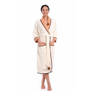 Халат жіночий веломуровий бежевий Туреччина S (на 48р)