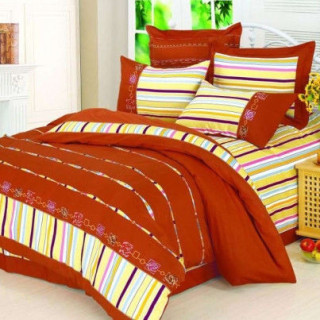 Комплект постельного белья евро Le Vele, Erica, сатин вышивка