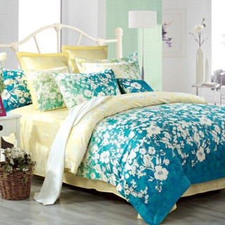 Полуторний комплект постільної білизни Сатин Дует