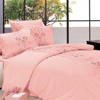 Комплект постільної білизни євро Le Vele, Visaya, сатин вишивка