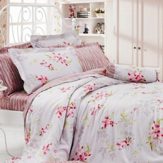 Полуторний комплект постільної білизни Сатин Аріадна