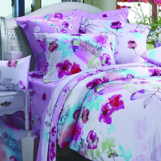 Полуторний комплект постільної білизни Сатин Мрія