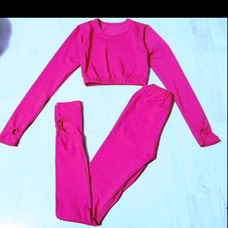 Комплект топ + легінси для танців, трикотаж