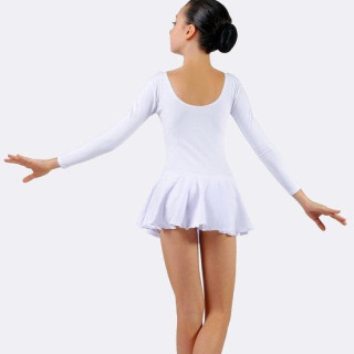 Купальник зі спідницею для хореографії для дівчаток трикотажний для танців і гімнастики.