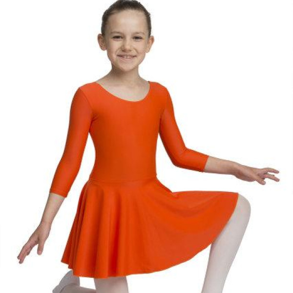 Купальник зі спідницею для хореографії для дівчаток трикотажний для танців і гімнастики. Купальник зі спідницею для хореографії для дівчаток трикотажний для танців і гімнастики.