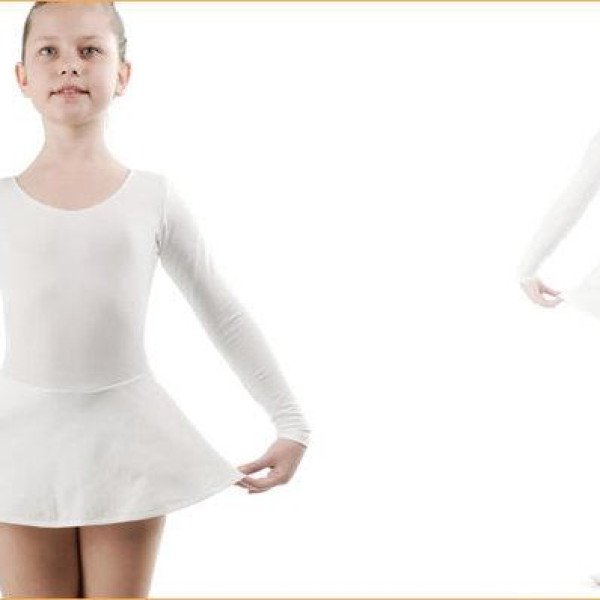 Купальник зі спідницею для хореографії для дівчаток трикотажний для танців і гімнастики. Купальник зі спідницею для хореографії для дівчаток трикотажний для танців і гімнастики.