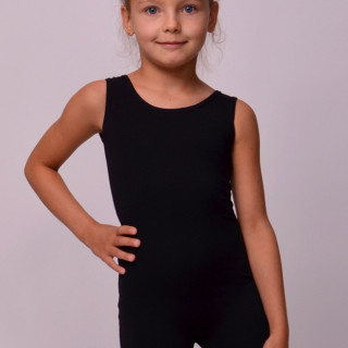 Купальник гімнастичний (трико) із шортами без рукавів для танців х/б 104-170 р.