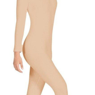 Комбінезон для танців і гімнастики, трикотаж, колір тілесний (152-170р)