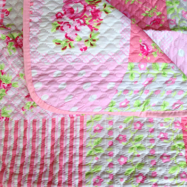 Надлегка полуторна ковдра на літо у квіти Надлегка полуторна ковдра на літо у квіти