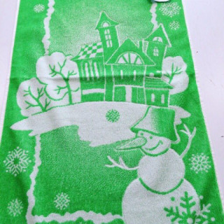 Махровий рушник лицьовий 50*90 Дмик Сніговик