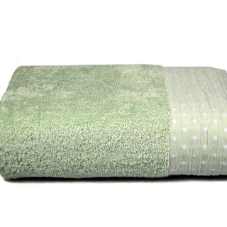 Махровий рушник AMBER (фісташковий) 70х130см
