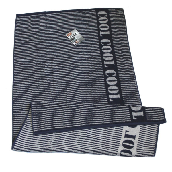 Рушник махровий Cool, 50*90, модель Lines синій Рушник махровий Cool, 50*90, модель Lines синій