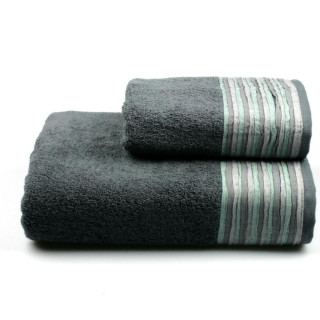 Рушник махровий Eirene (сірий), 50х90см