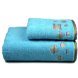 Рушник махровий Rainbow (блакитний), 70х140см