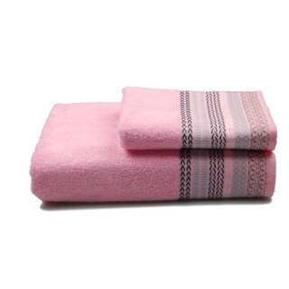 Рушник махровий Етно (рожевий), 70х140см