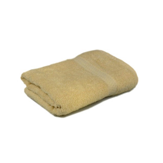 Рушник махровий гладкофарбований з бордюром 50х90 см, 350 г/м2 (кремове)