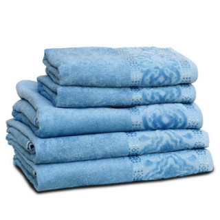 Махровий рушник МІЛ ТЕМ, 70х140 см, 360 г/м2 (блакитний)