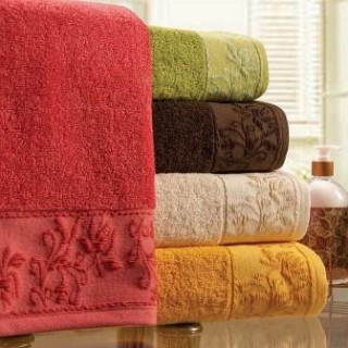 Рушник махровий Uranos, 70х140 см, 500 г/м2, (рожевий)