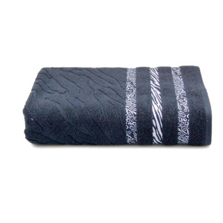 Рушник махровий Niobe (чорний), 70х140см