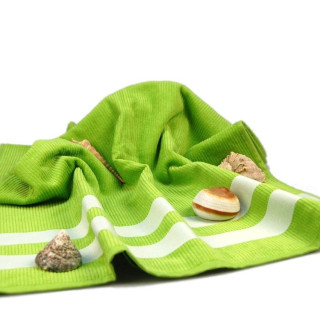 Рушник пляжний велюровий (зелений), 70х150 см