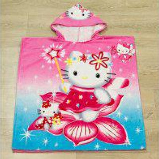 Махровий пончо дитячий рушник із капюшоном Туреччина.