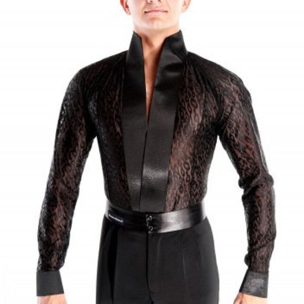 Сорочка-комбідрес чоловічий для танців гіпюр Латина Сорочка-комбідрес чоловічий для танців гіпюр Латина