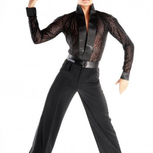 Сорочка-комбідрес чоловічий для танців гіпюр Латина Сорочка-комбідрес чоловічий для танців гіпюр Латина