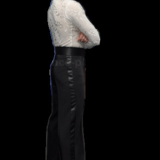 Штани чоловічі для танців Стандарт з атласним поясом і лампасом