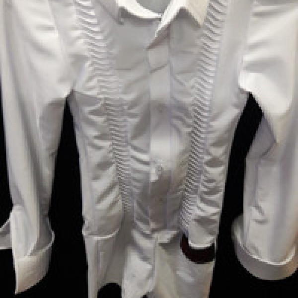 Сорочка чоловіча комбідрес для танців із чорного біфлексу з декором. Сорочка чоловіча комбідрес для танців із чорного біфлексу з декором.