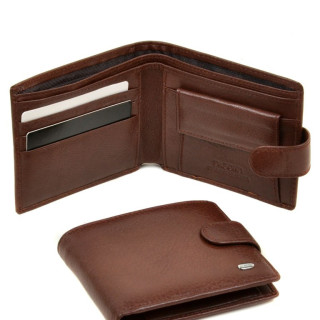 Гаманець чоловічий із натуральної шкіри колір коричневий Туреччина Бонд
