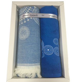 Набір бамбукових рушників для пляжу та сауни тм "First Choice"